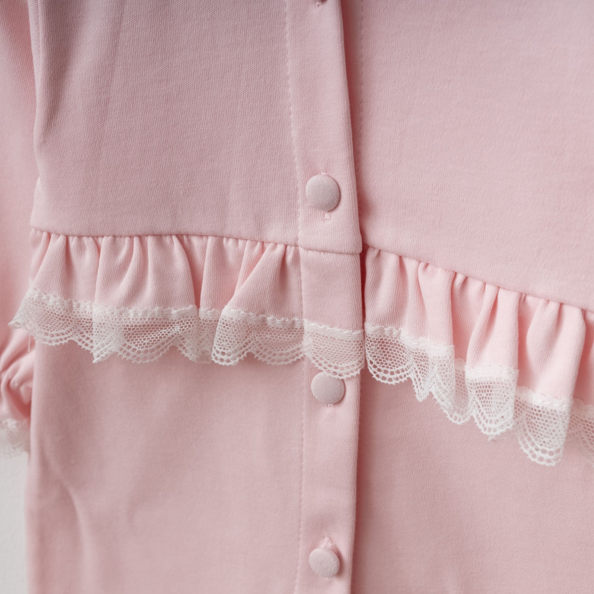 Elegant Dantel Detaylı Kız Bebek 10'lu Hastane Çıkışı - Pembe