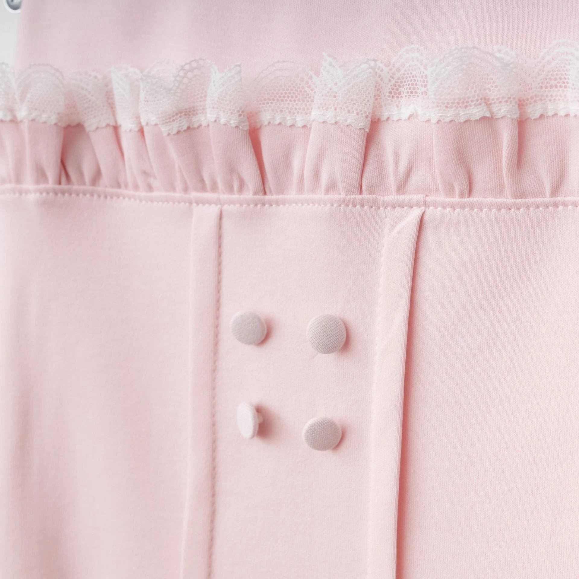 Elegant Dantel Detaylı Kız Bebek 10'lu Hastane Çıkışı - Pembe