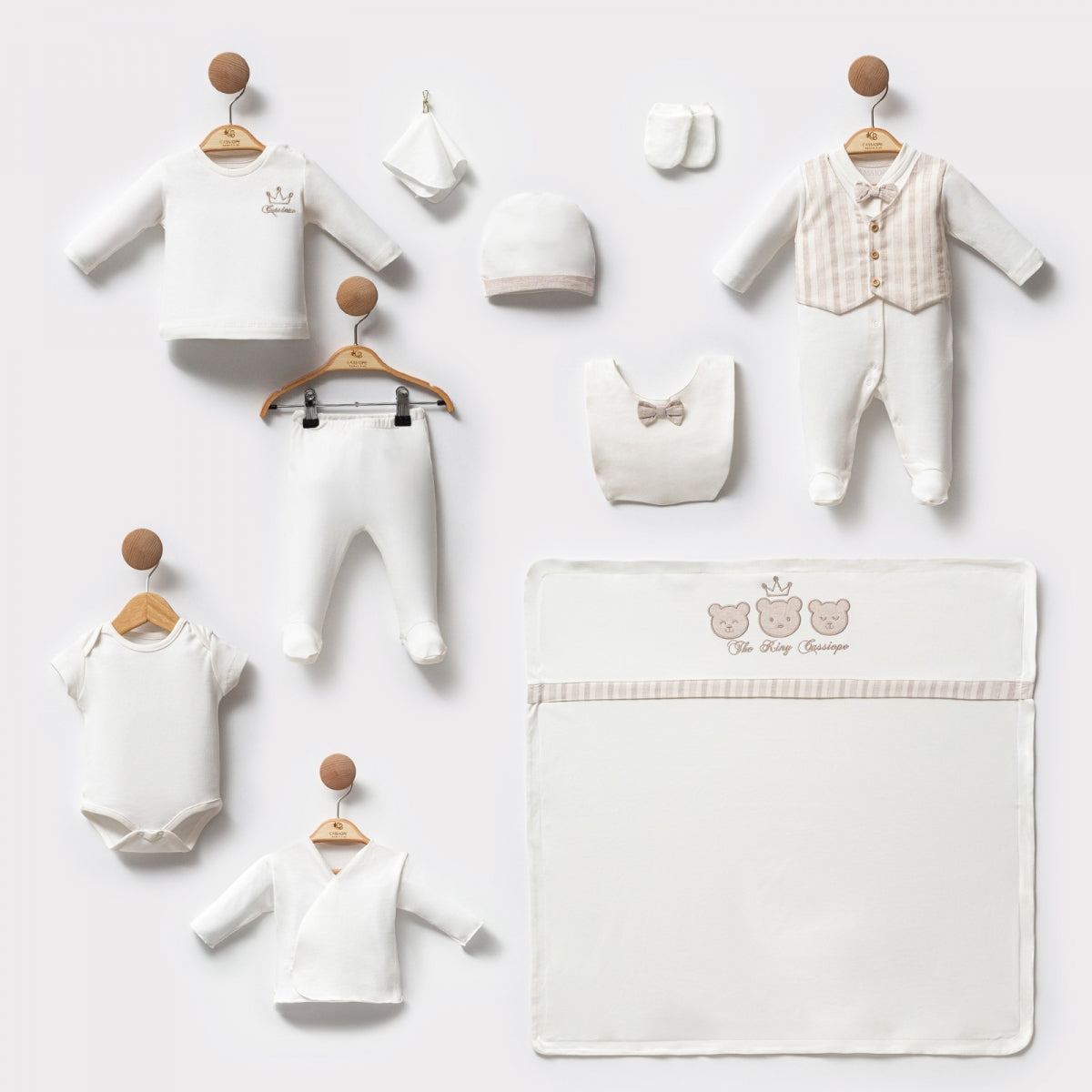 King Bear Erkek Bebek 10'lu Hastane Çıkışı