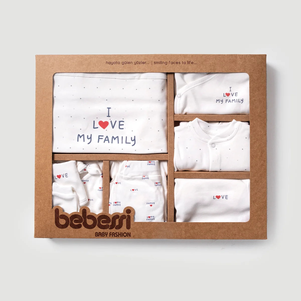 Love My Family Unisex Bebek 10'lu Hastane Çıkışı