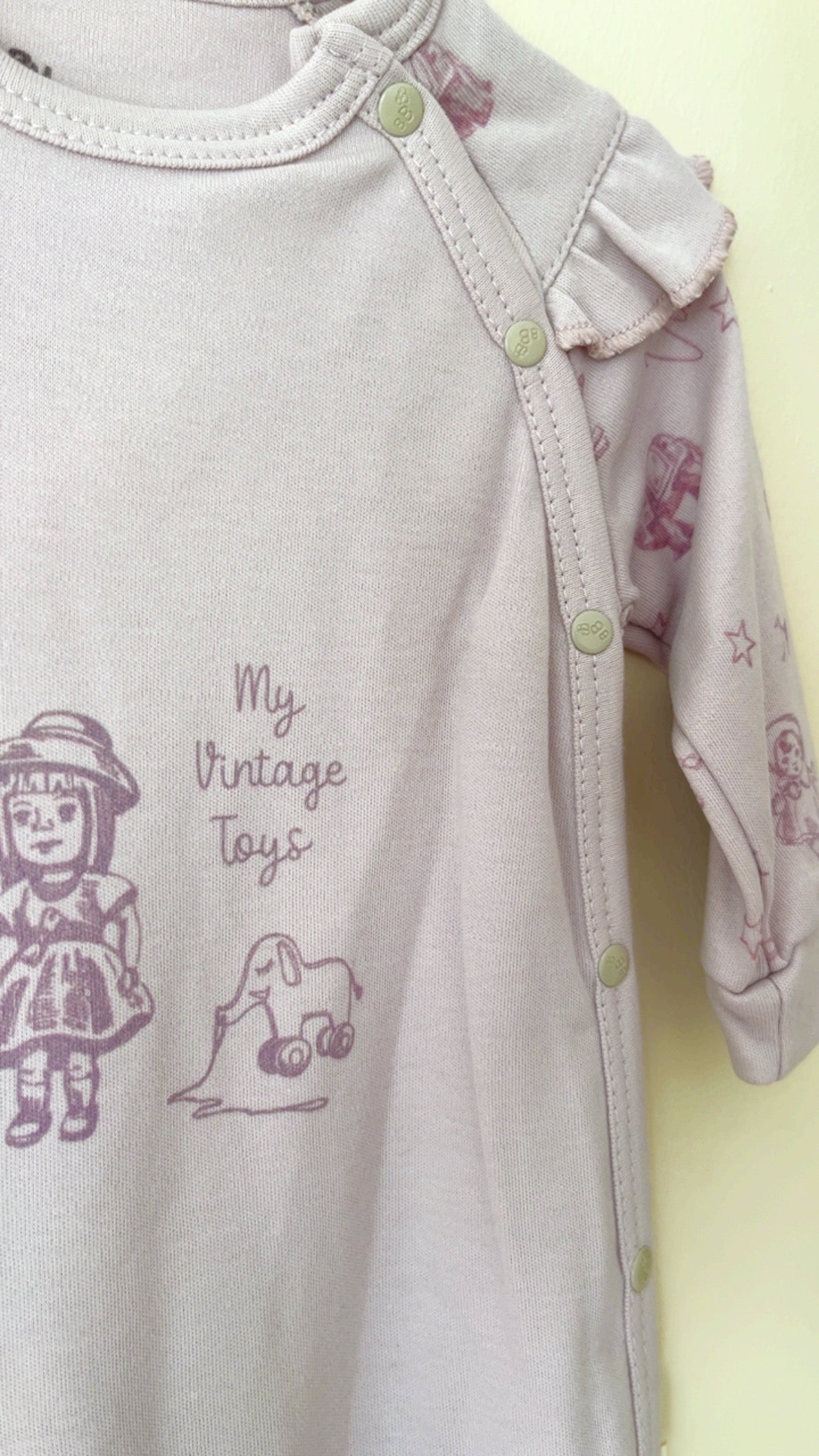 Little Girl Kız Bebek Tulum ve Toka - Lila