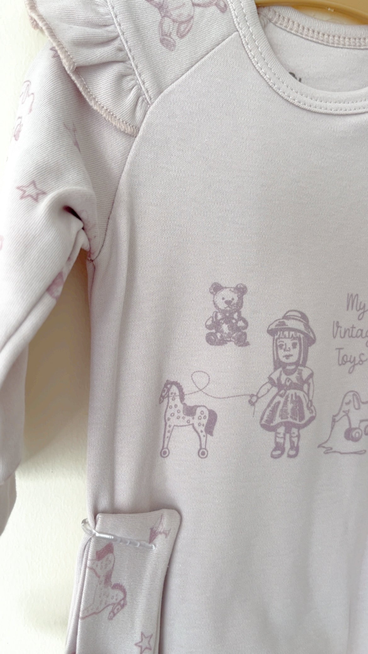 Little Girl Kız Bebek Tulum ve Toka - Lila