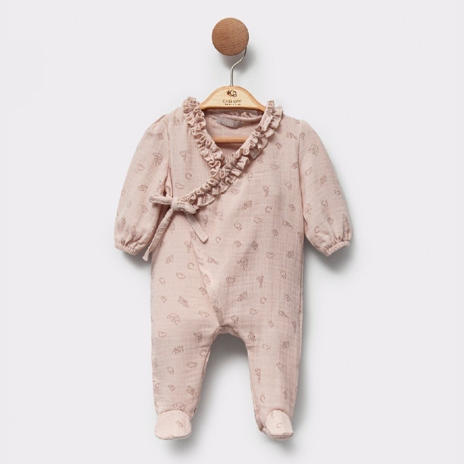 Figür Baskılı Müslin Kız Bebek 10'lu Hastane Çıkışı