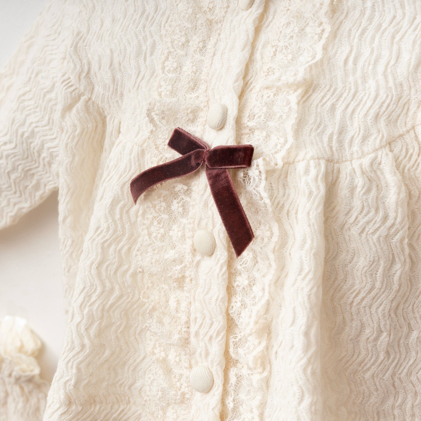 Victoria 5'li Kız Bebek Hastane Çıkış Seti - Bordo