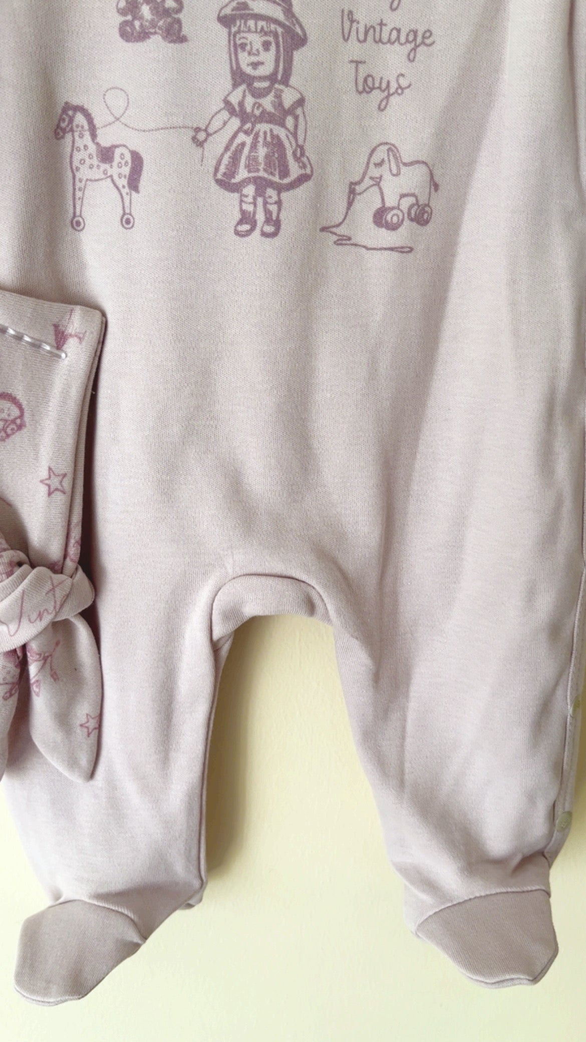 Little Girl Kız Bebek Tulum ve Toka - Lila