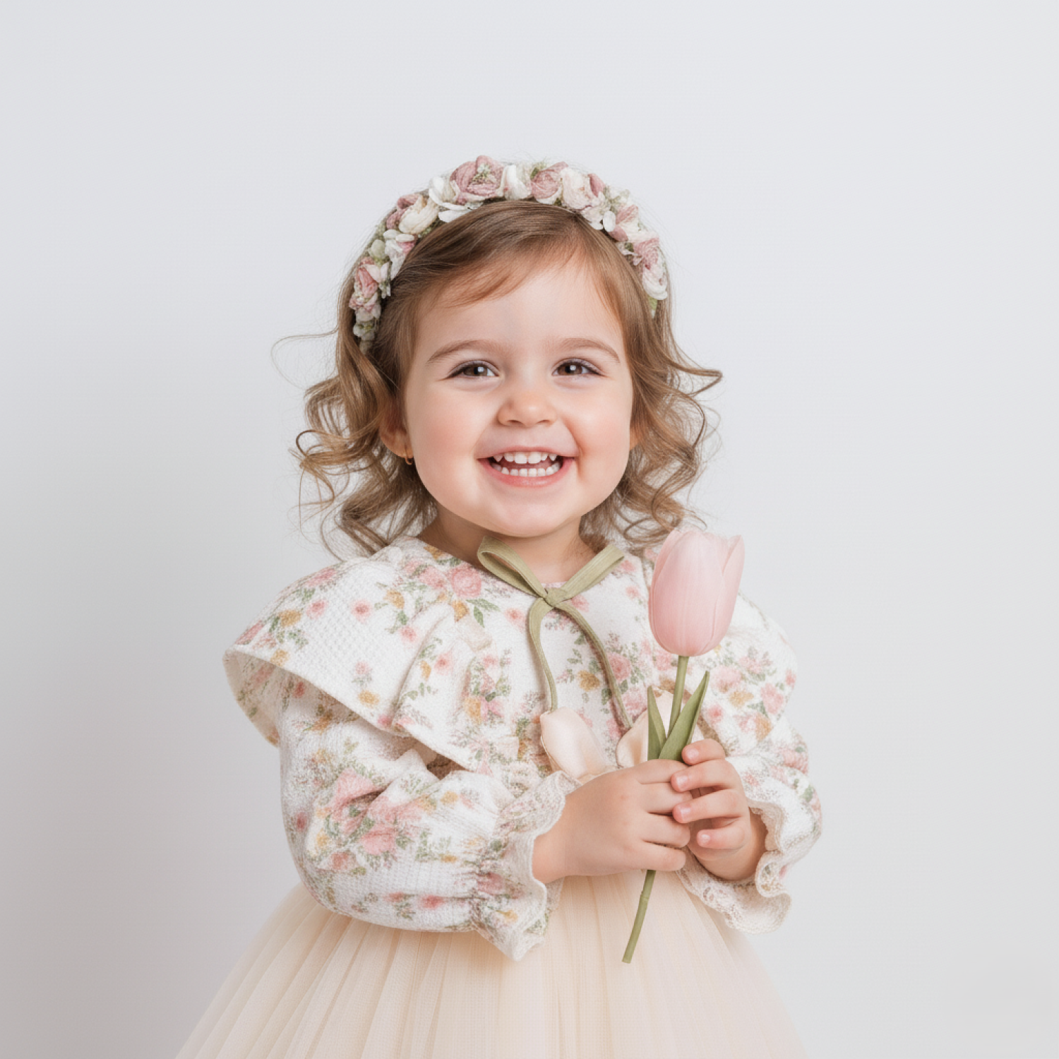 Fiori Kız Bebek Özel Gün Elbise, Doğum Günü Parti Yılbaşı Fotoğraf çekimi