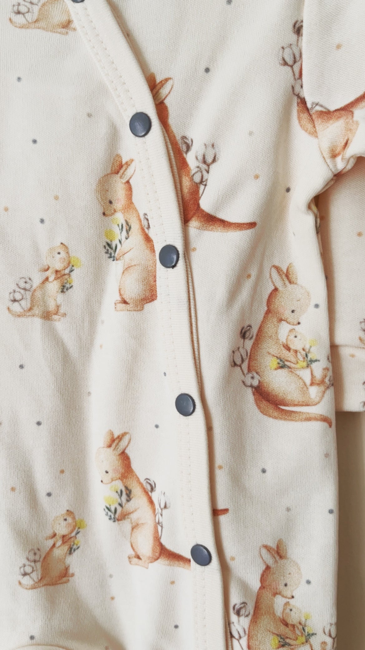 Kangaroo Kız Bebek Tulum ve Toka Seti