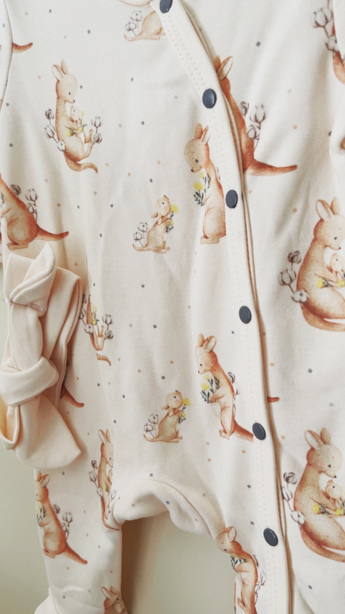 Kangaroo Kız Bebek Tulum ve Toka Seti