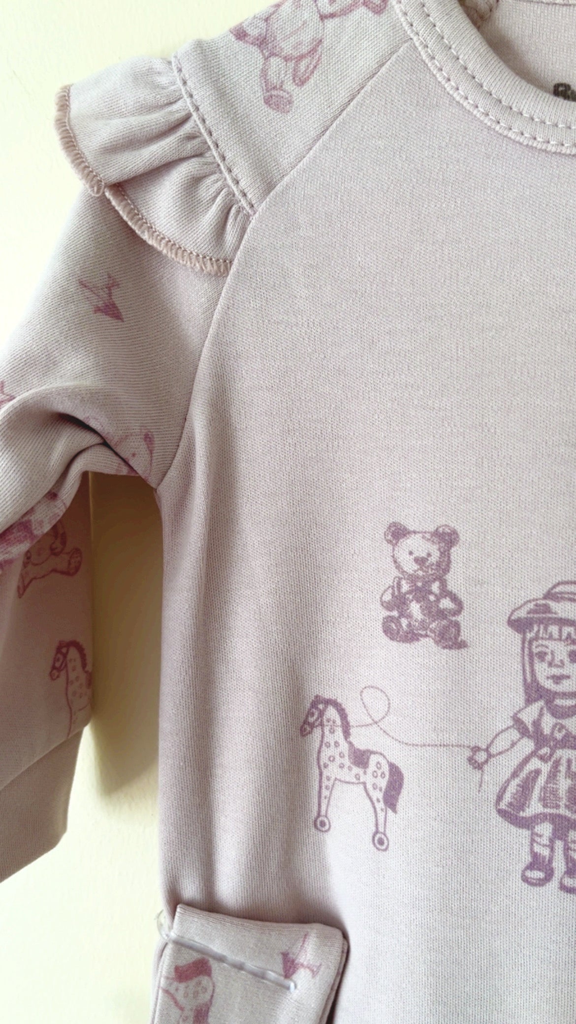 Little Girl Kız Bebek Tulum ve Toka - Lila