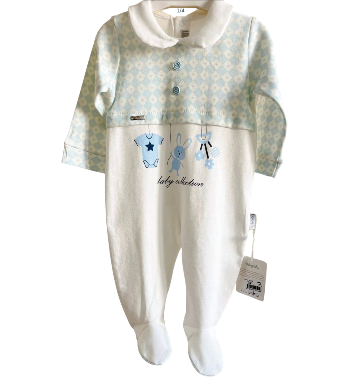 Baby Collection Erkek Bebek Tulum - Mavi