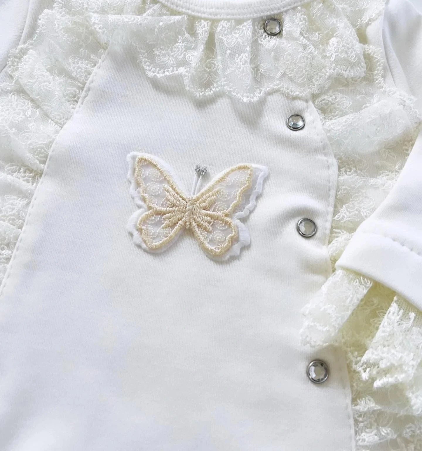 Dantelli Yenidoğan Kız Bebek 10lu Hastane Çıkış Seti