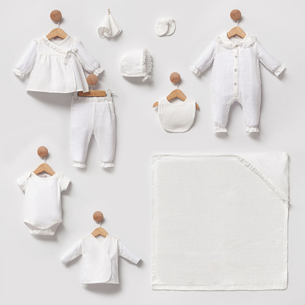 Kopanakili Müslin Kız Bebek 10'lu Hastane Çıkışı