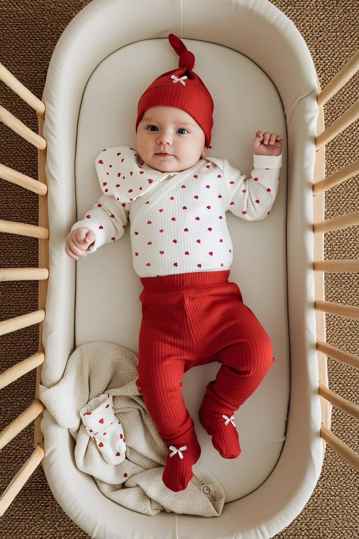 Love&Love Yenidoğan Hastane Çıkışı 5'li Zıbın Seti