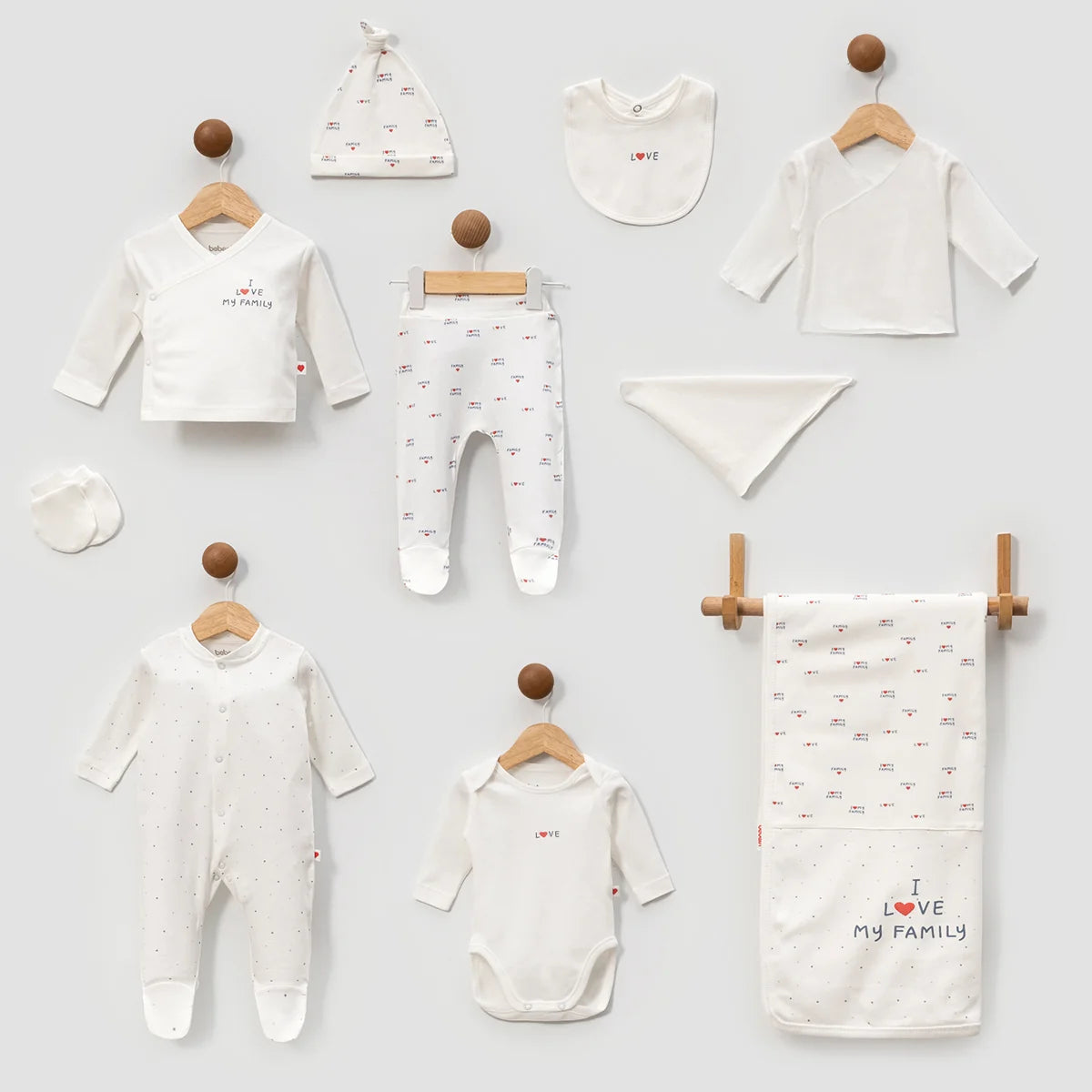 Love My Family Unisex Bebek 10'lu Hastane Çıkışı