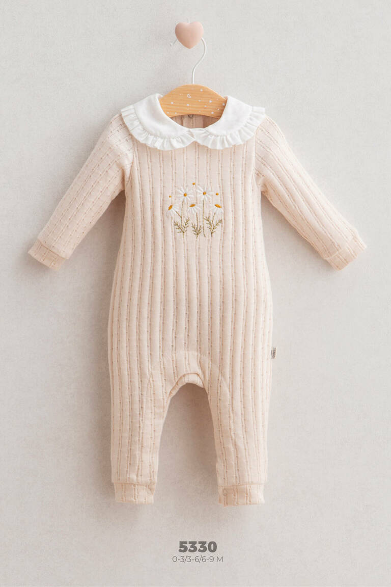 Vintage Style Kız Bebek Tulum - Yeşil