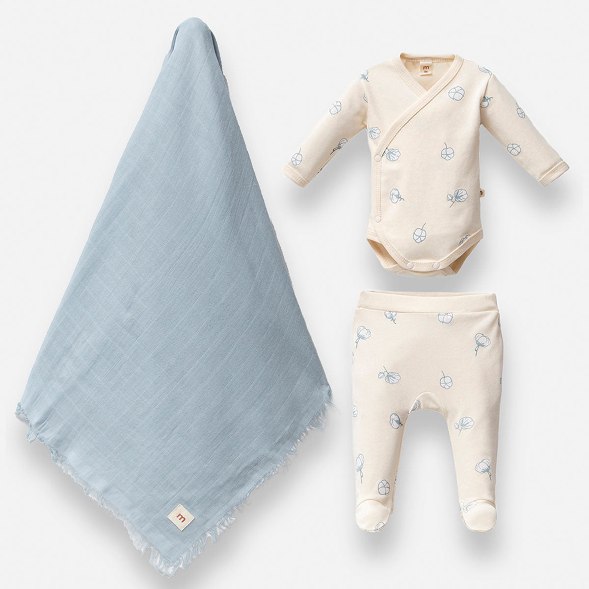 Cocoon Baby Battaniyeli 3'lü Set, Hastane Çıkışı - Yeşil