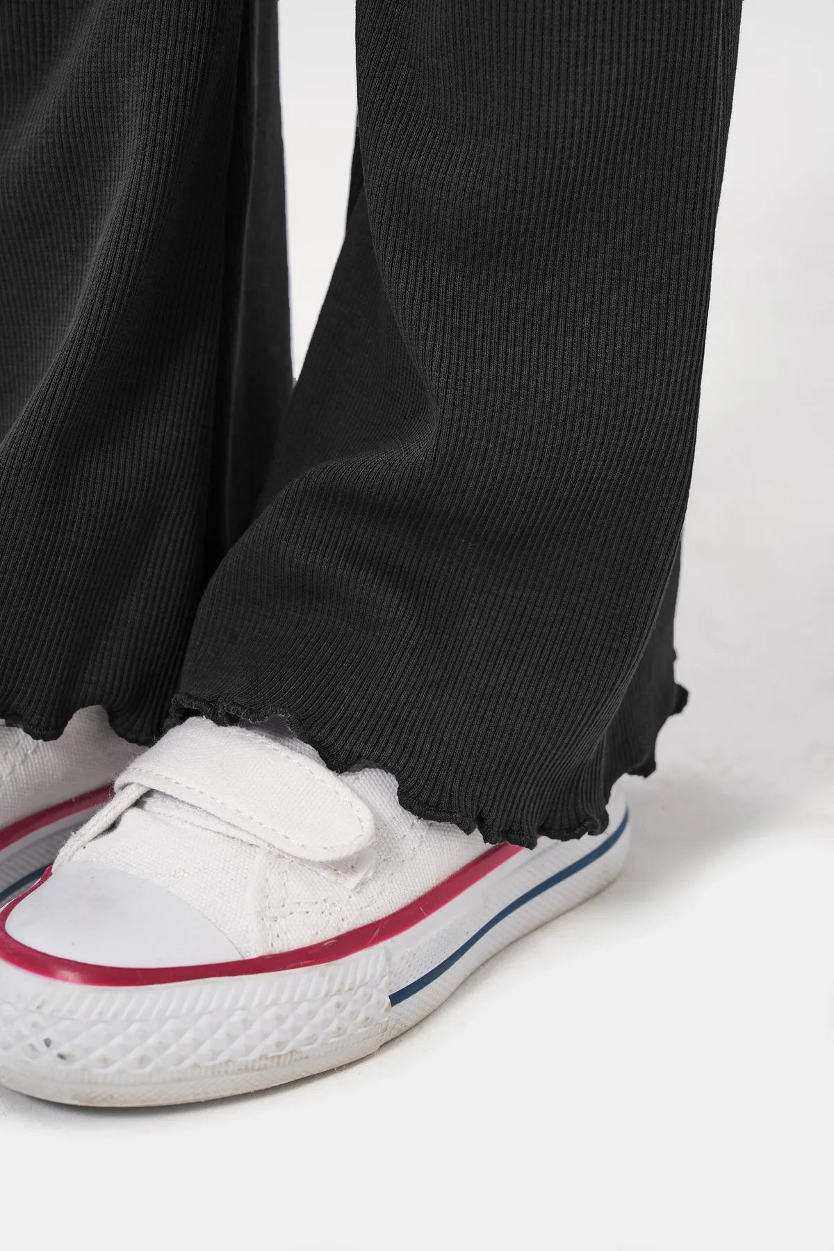 Simli Fiyonk Baskılı İspanyol Paça Taytlı Kız Çocuk İkili Takım