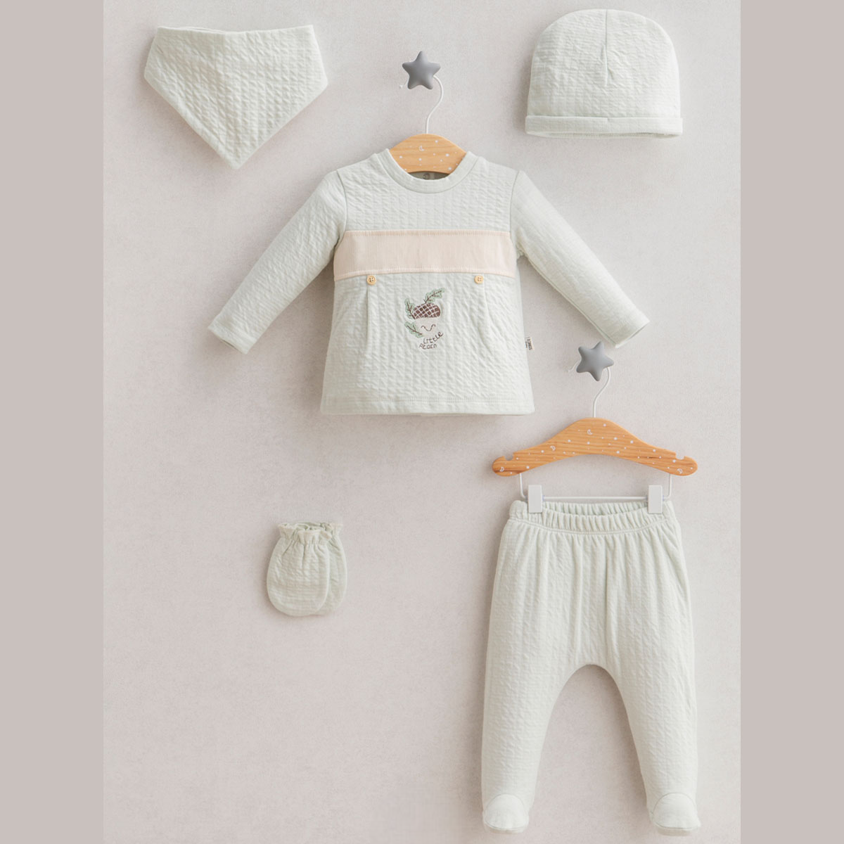 İn The Woods 5'Li Takım Erkek Bebek Hastane Çıkışı