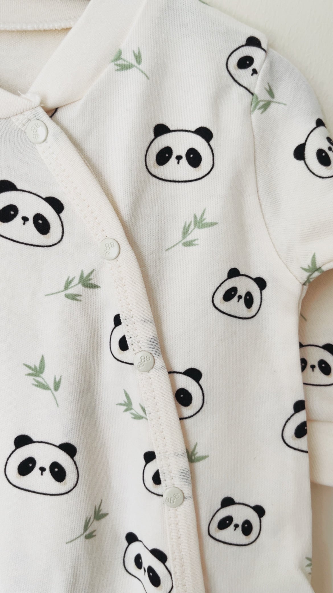 Tiny Panda Erkek Bebek Şapkalı Tulum