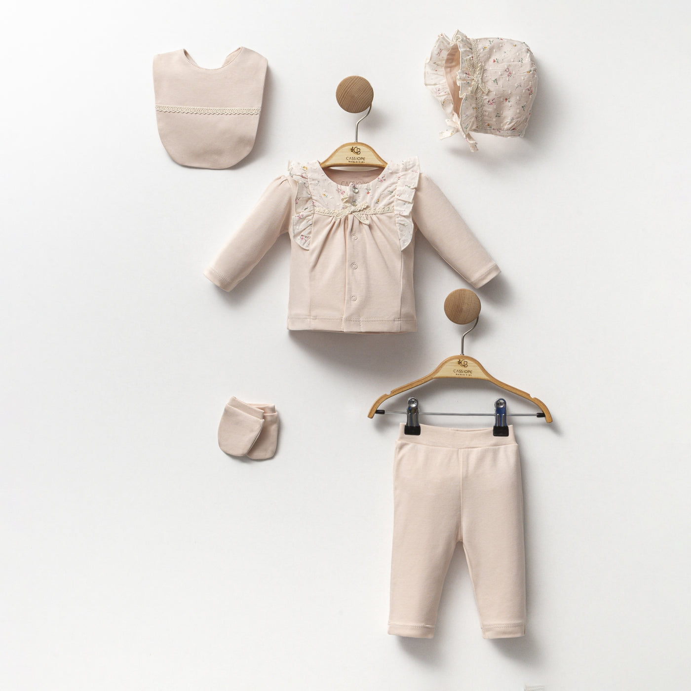 Çiçek Baskılı Fistolu Kız Bebek 10'lu Hastane Çıkışı