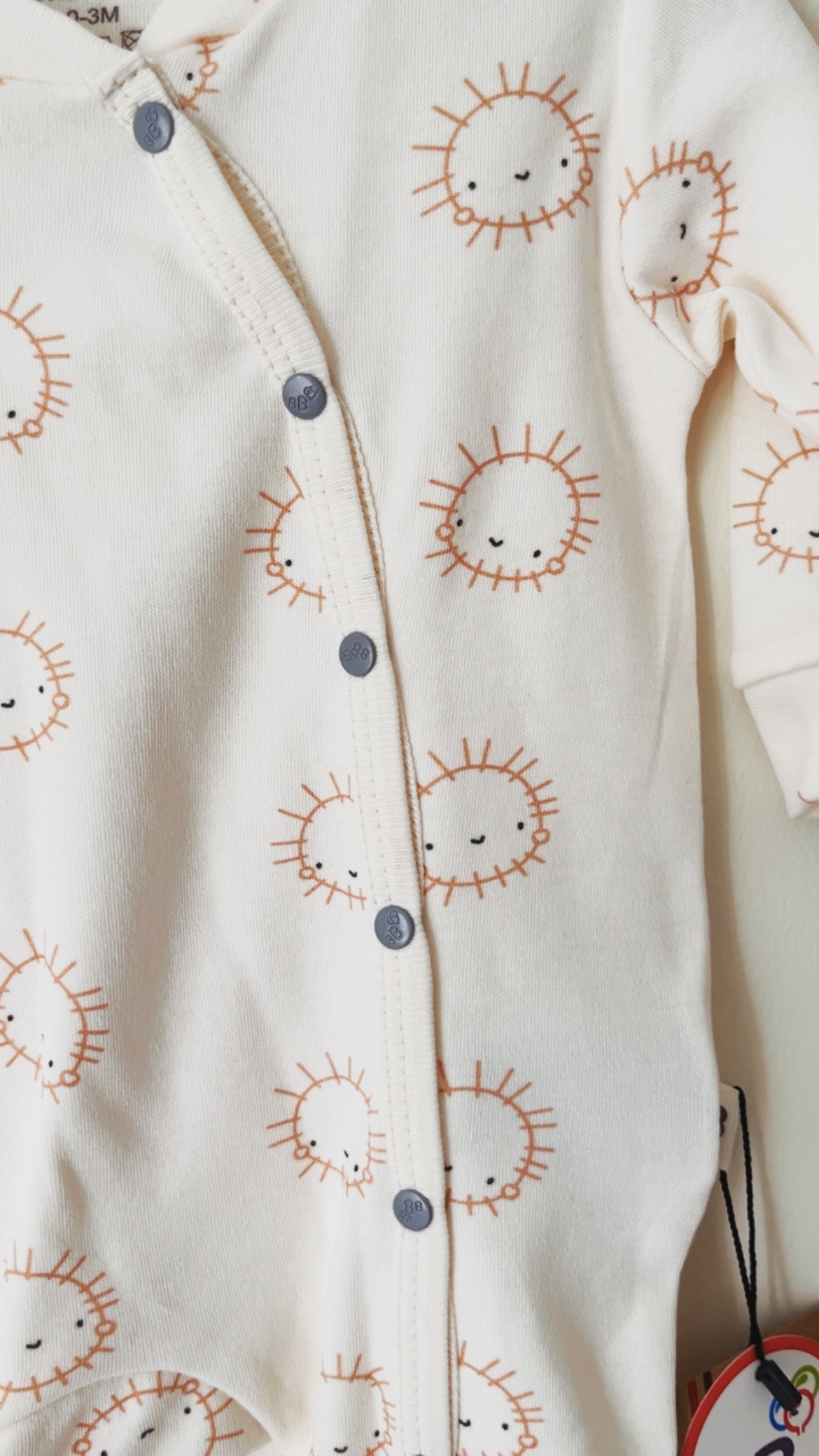 Sun Baby Erkek Bebek Şapkalı Tulum