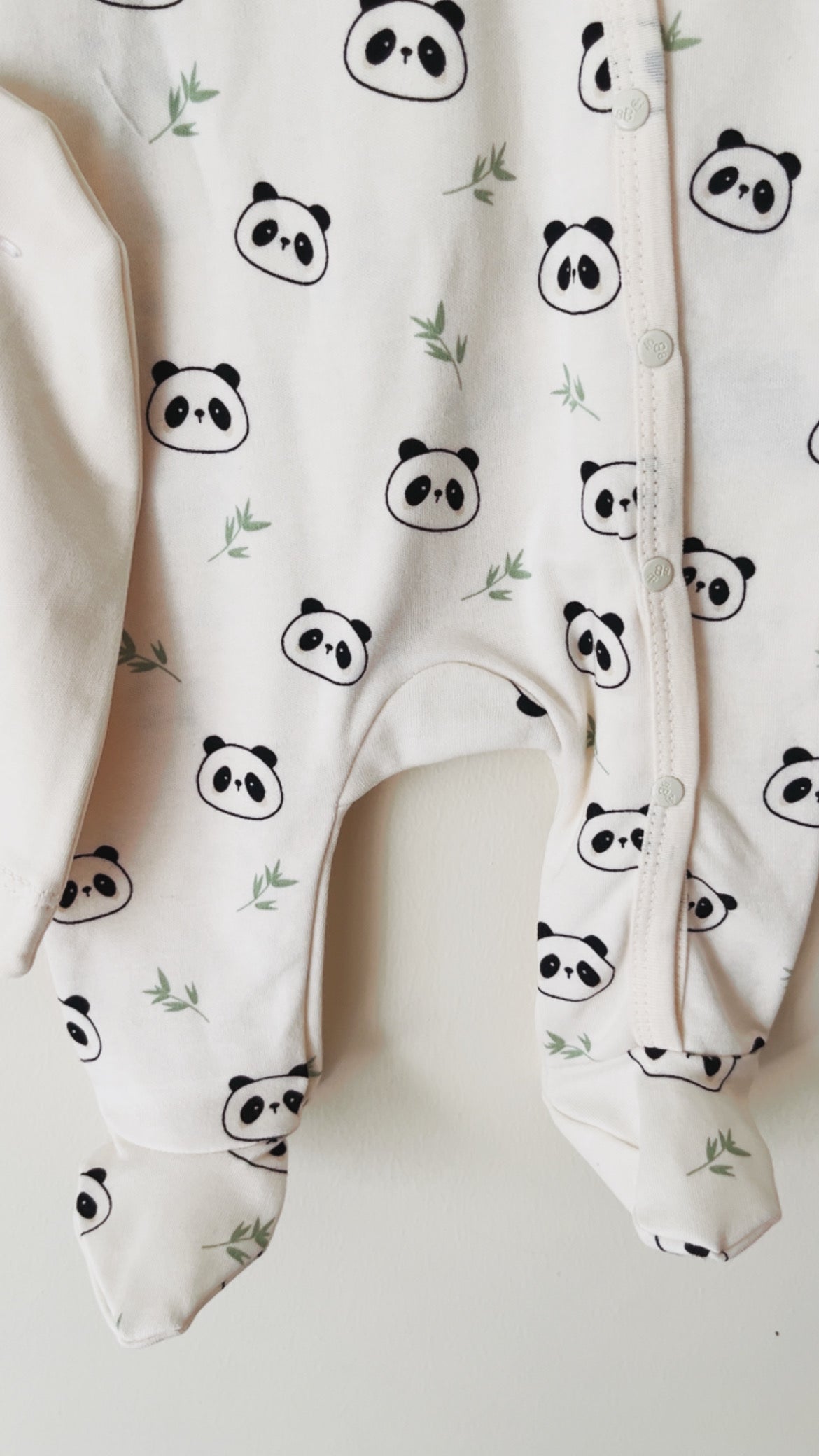 Tiny Panda Erkek Bebek Şapkalı Tulum