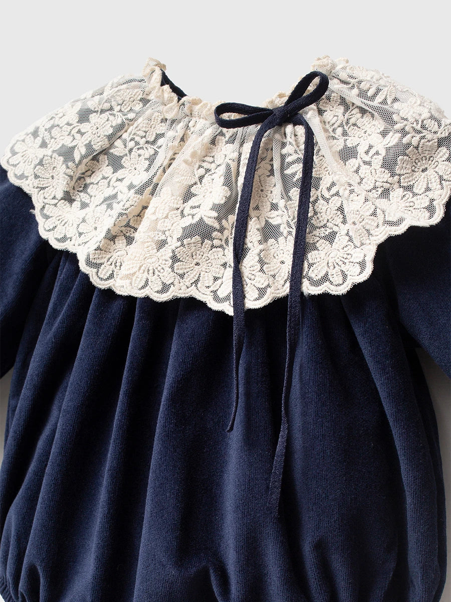 Kız Bebek Kadife Romper Bandana Çorap Ayakkabı Kutulu Hediyelik 4lü Set