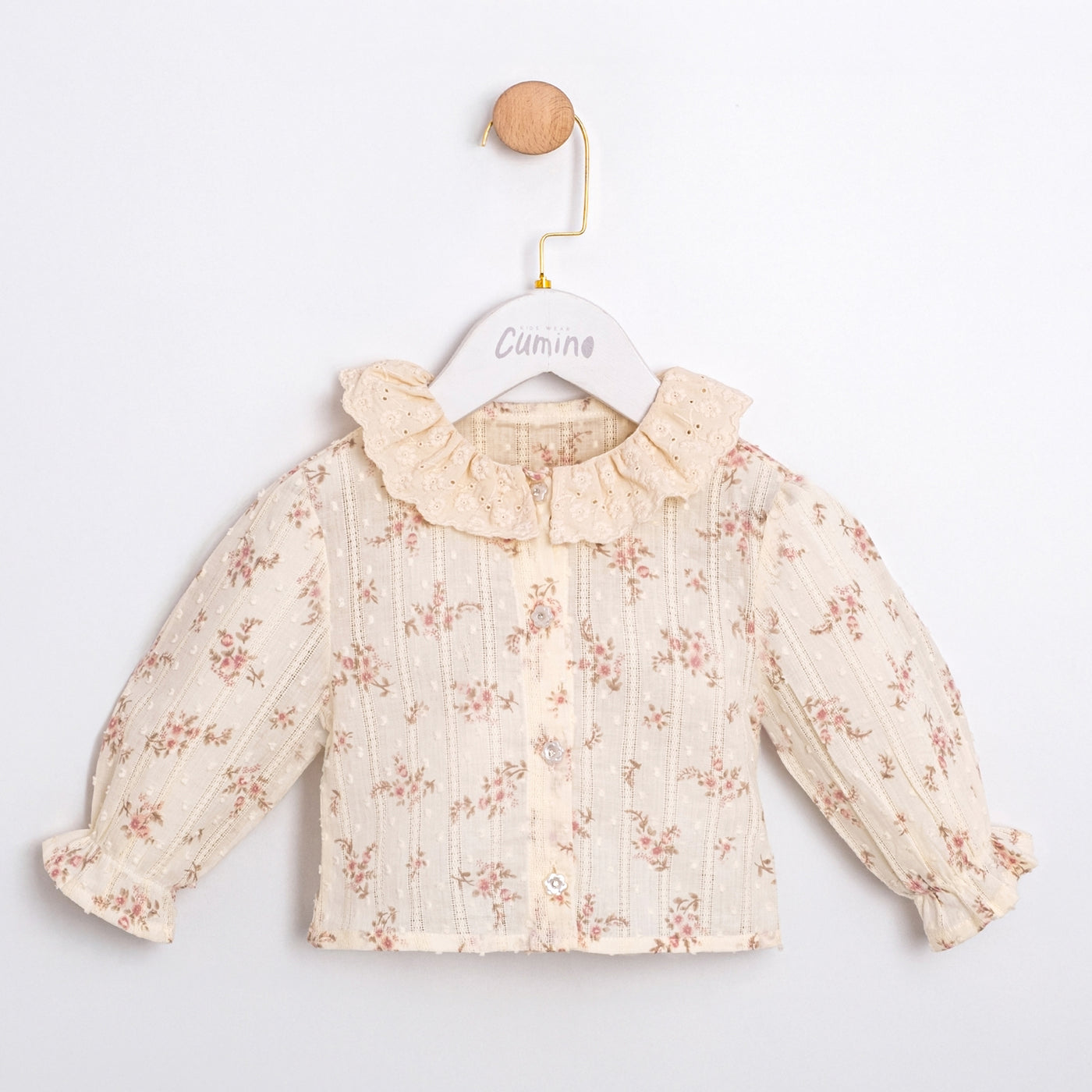 Lovely Kız Bebek Kot Romper Gömlek 2li Takım