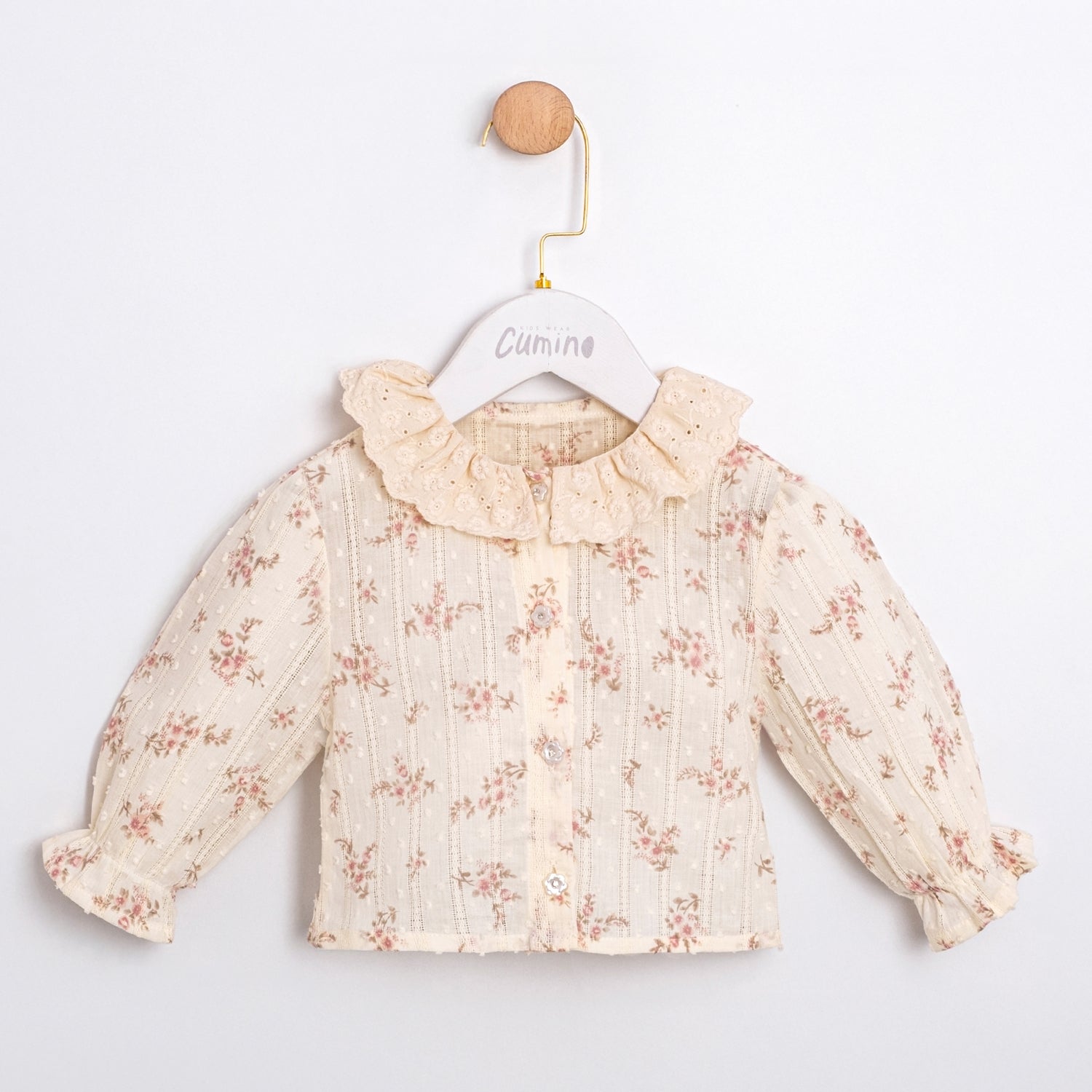 Lovely Kız Bebek Kot Romper Gömlek 2li Takım