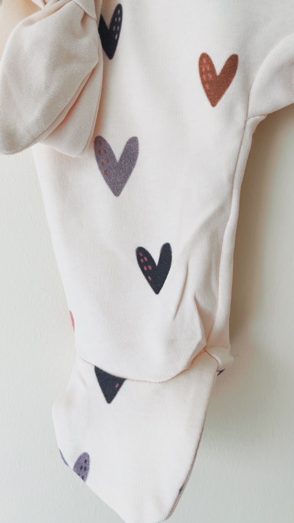 Heart Kız Bebek Tulum ve Toka Seti