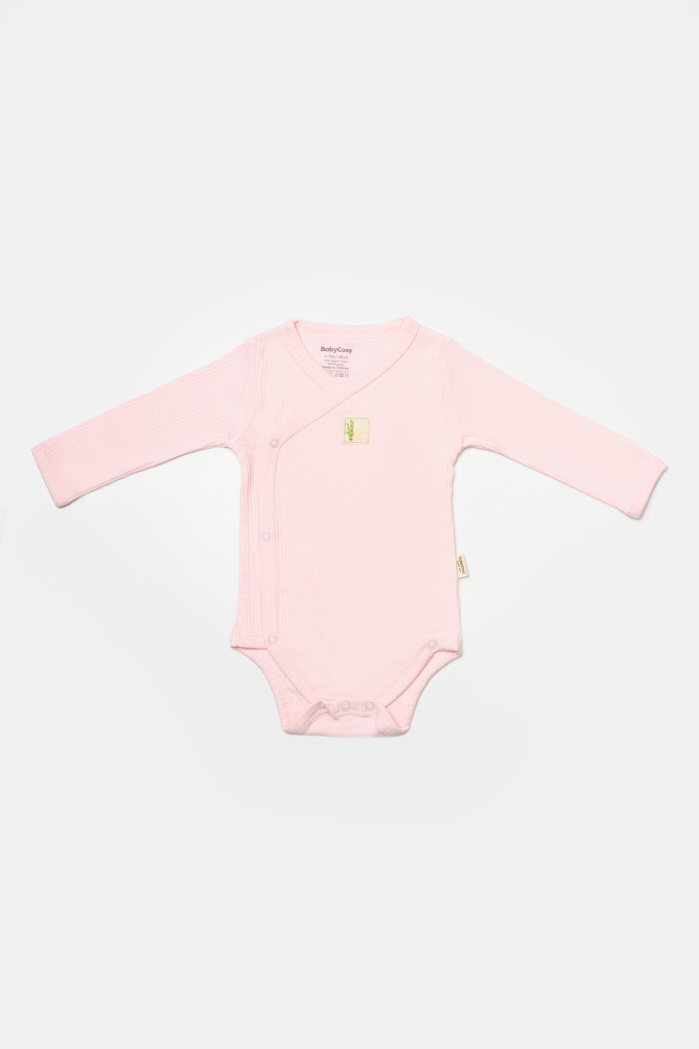 Happy Baby Organik Bambu Fitilli Kız Bebek 4'lü Set - Açık Pembe