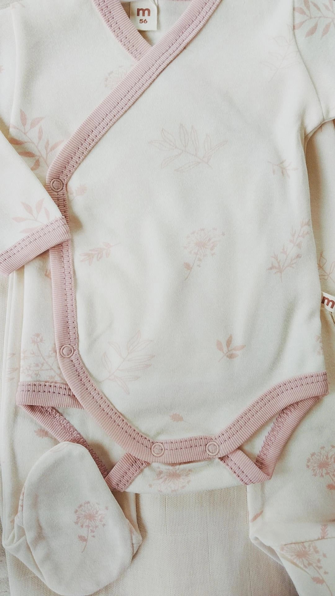 Leaf Baby Müslin Battaniyeli 3'lü Set, Hastane Çıkışı - Pembe