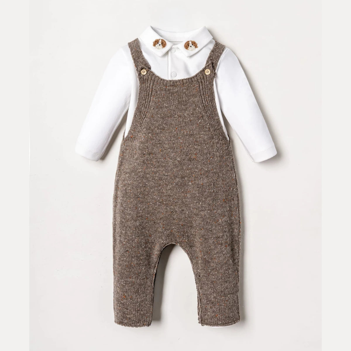 Erkek Bebek Triko Tulum Salopet ve Bebe Yaka Body