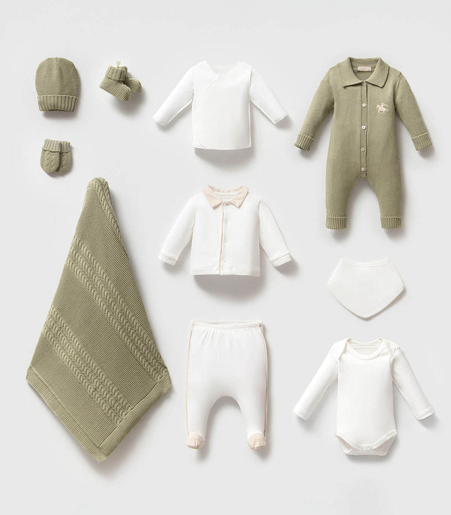 Amore Triko Erkek Bebek 10'lu Hastane Çıkışı 