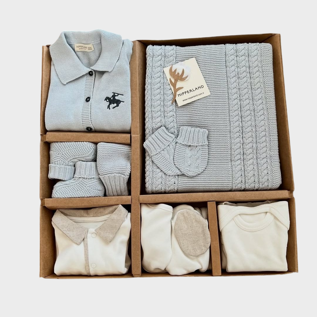 Dustin Triko Erkek Bebek 10'lu Hastane Çıkışı