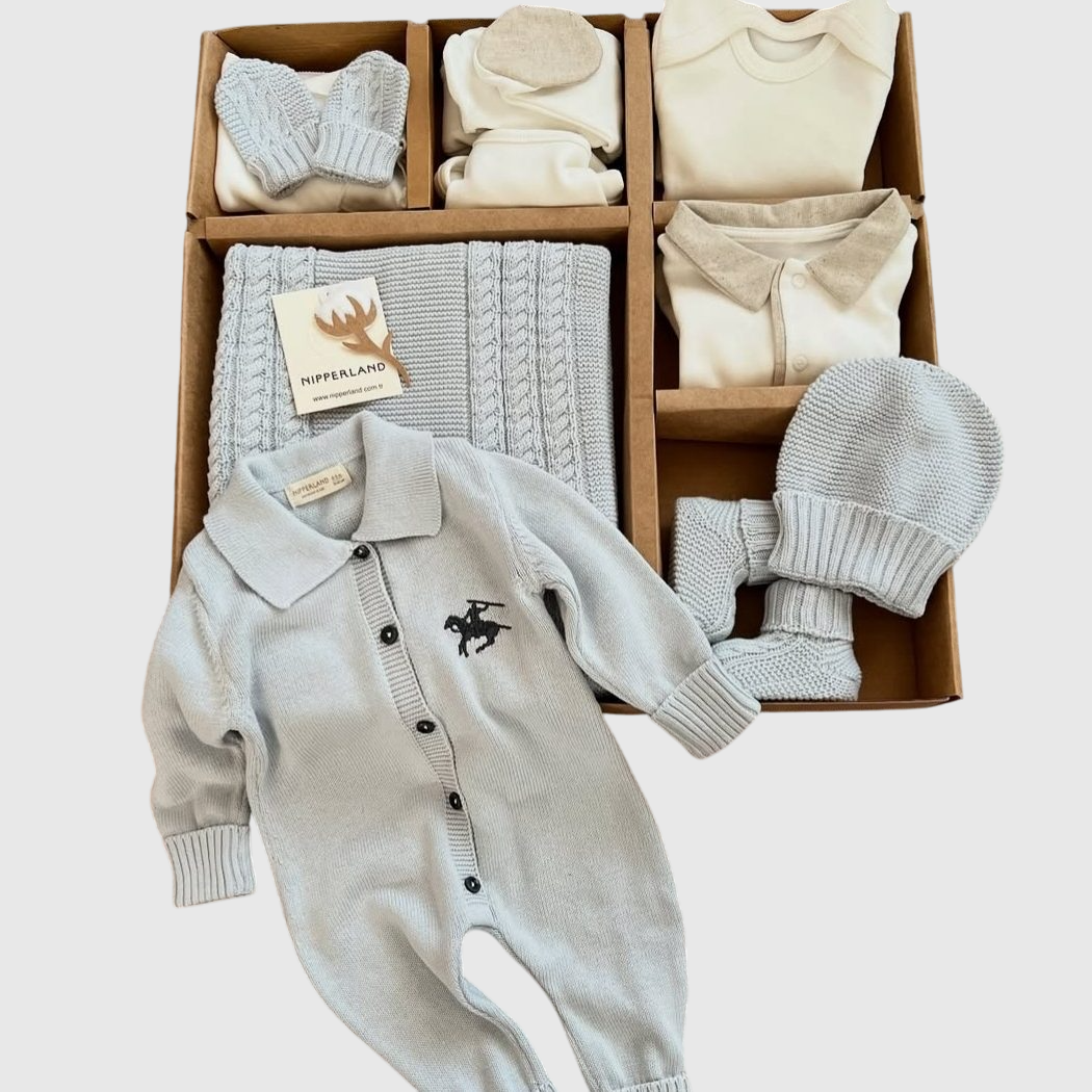 Dustin Triko Erkek Bebek 10'lu Hastane Çıkışı