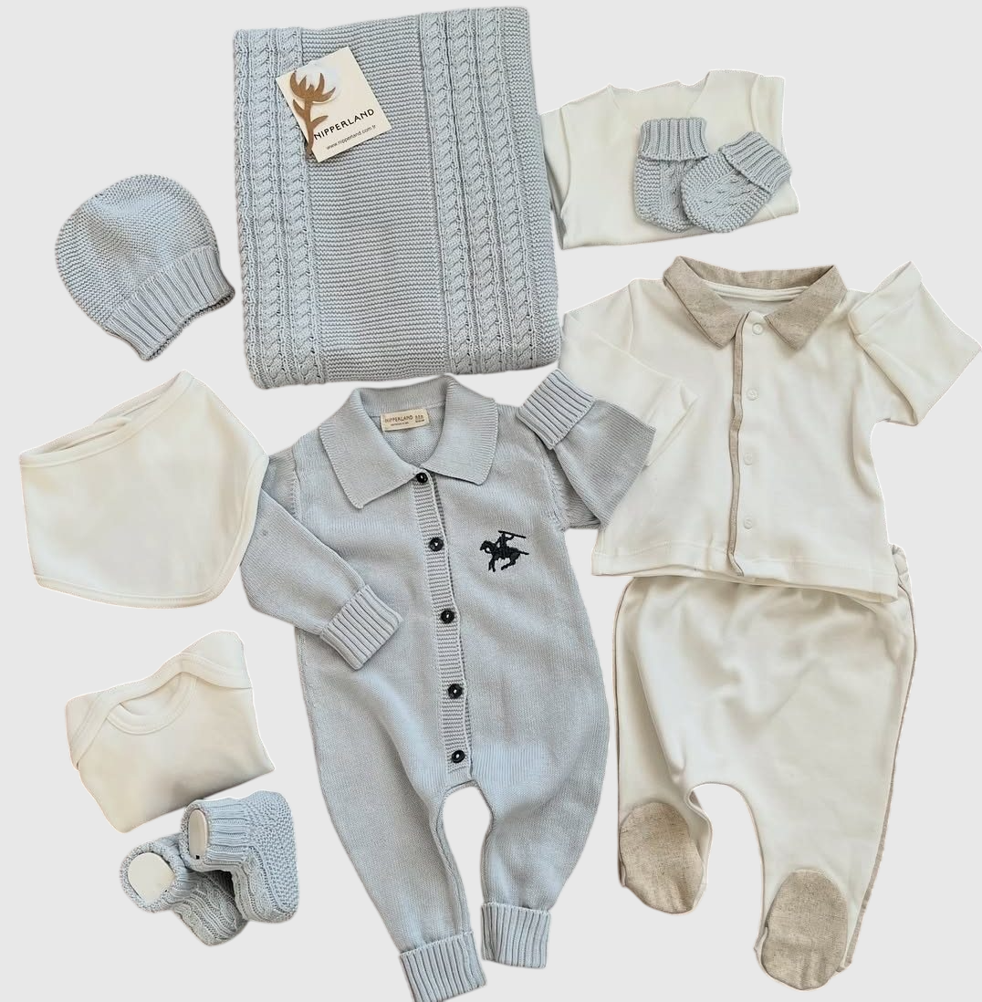 Dustin Triko Erkek Bebek 10'lu Hastane Çıkışı