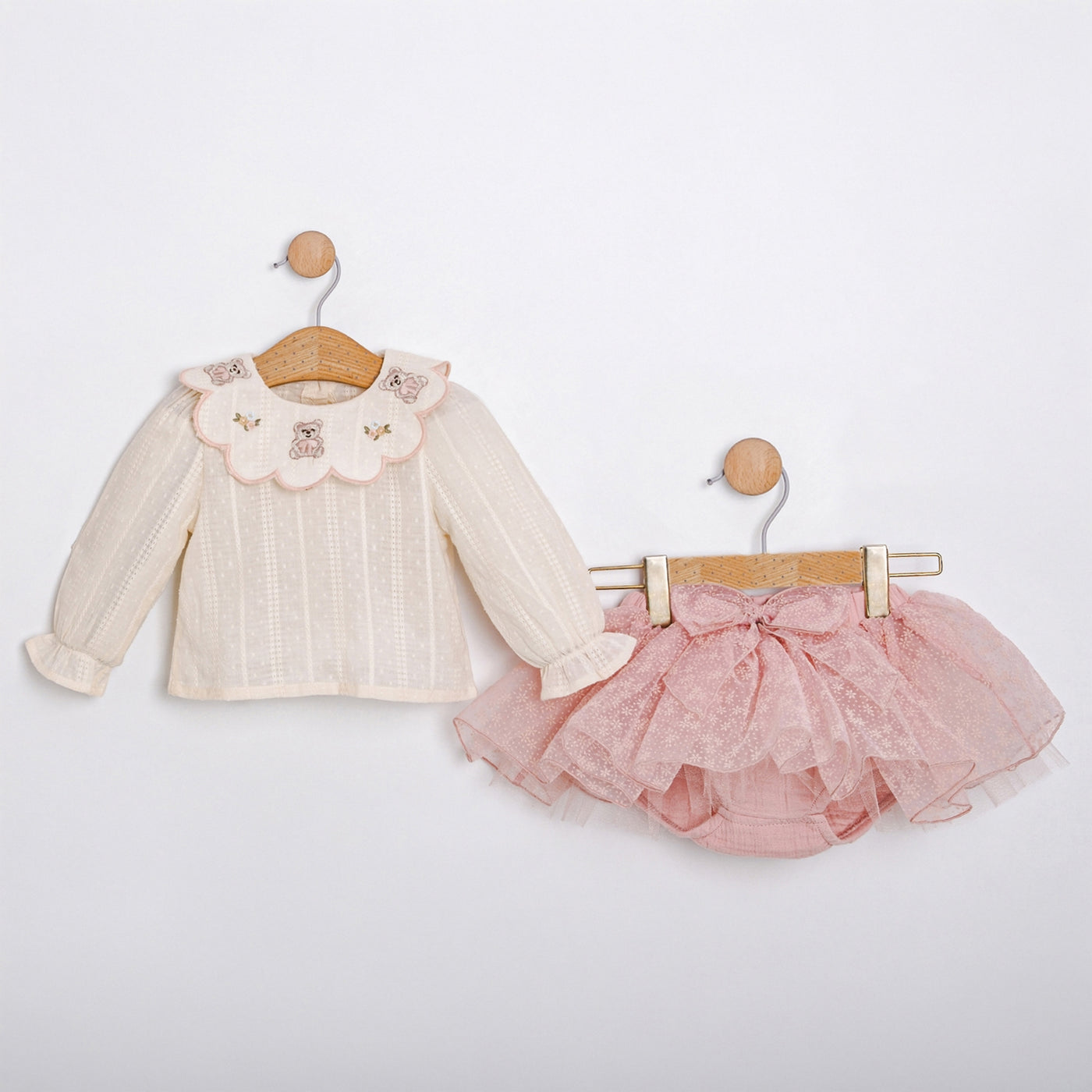 Sugar Kız Bebek Tütü Etek Gömlek Çanta 3lü Takım