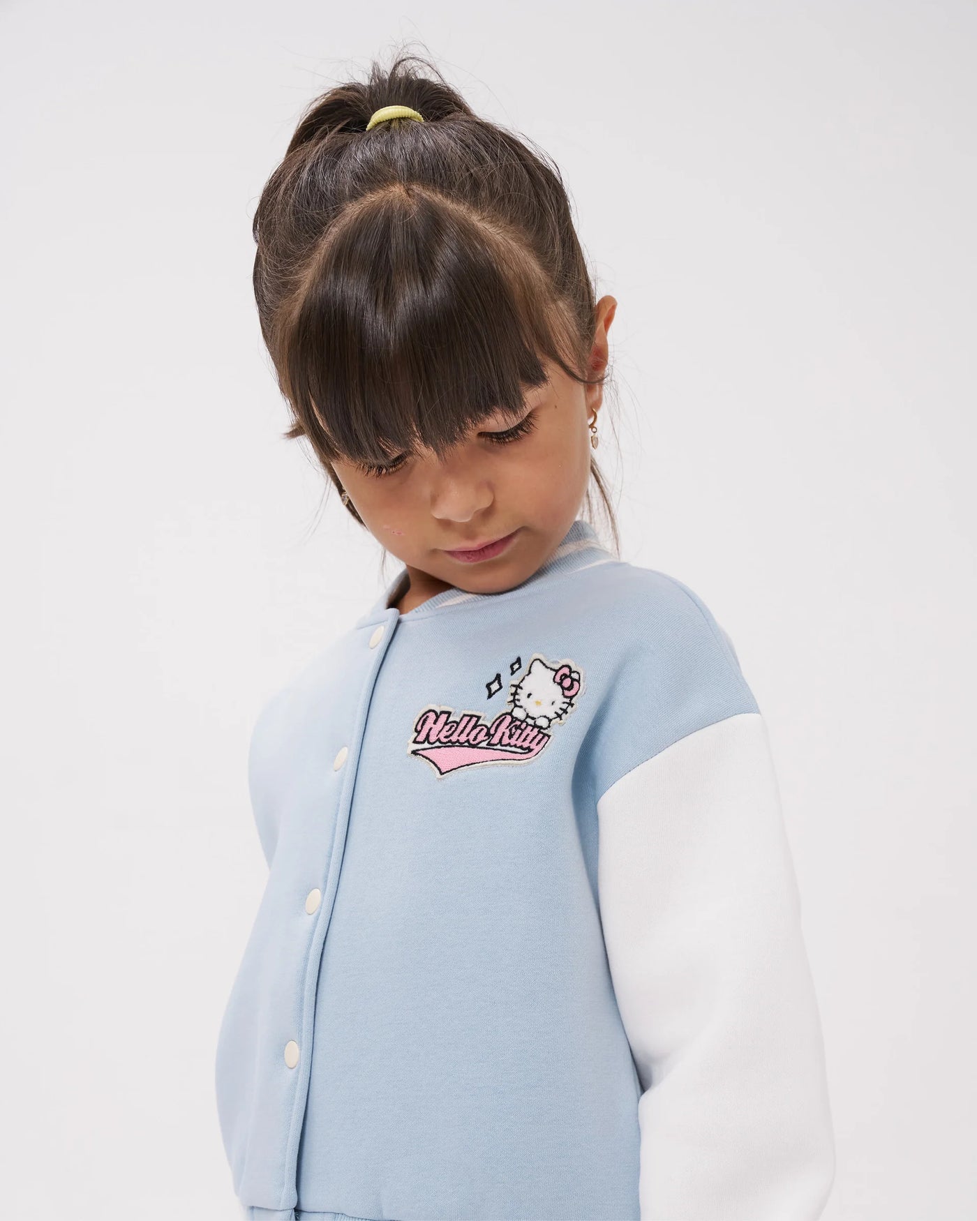 Hello Kitty Baskılı Kolej Ceketli Kız Çocuk Eşofman Takımı - Mavi