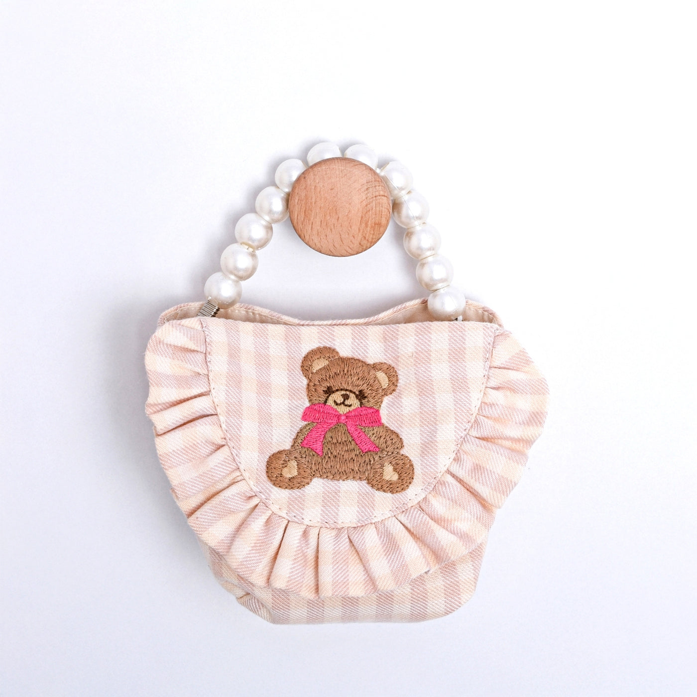 Amelie Kız Bebek Ekose Etek Gömlek Yelek Çanta 4lü Takım