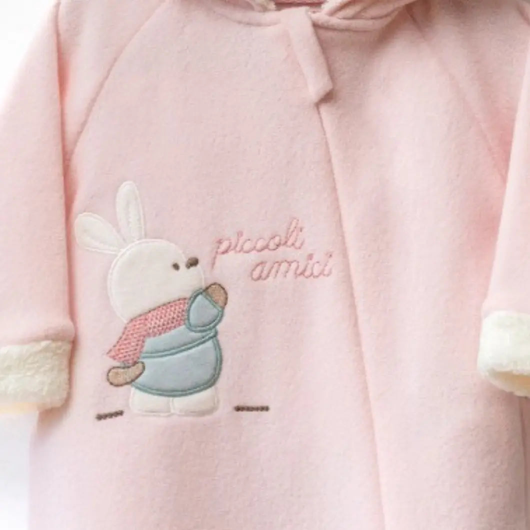 Rabbit Kız Bebek Polar-Velsoft Tulum