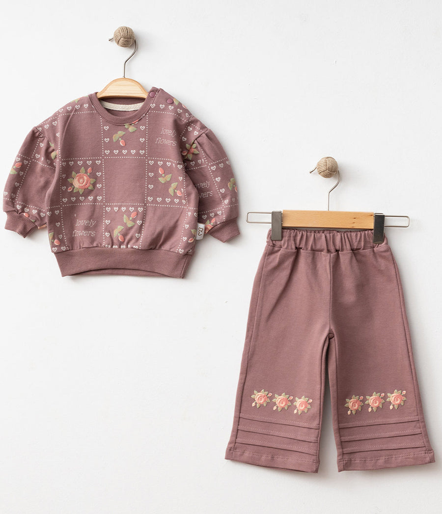 Lovely Flowers Kız Bebek Takım