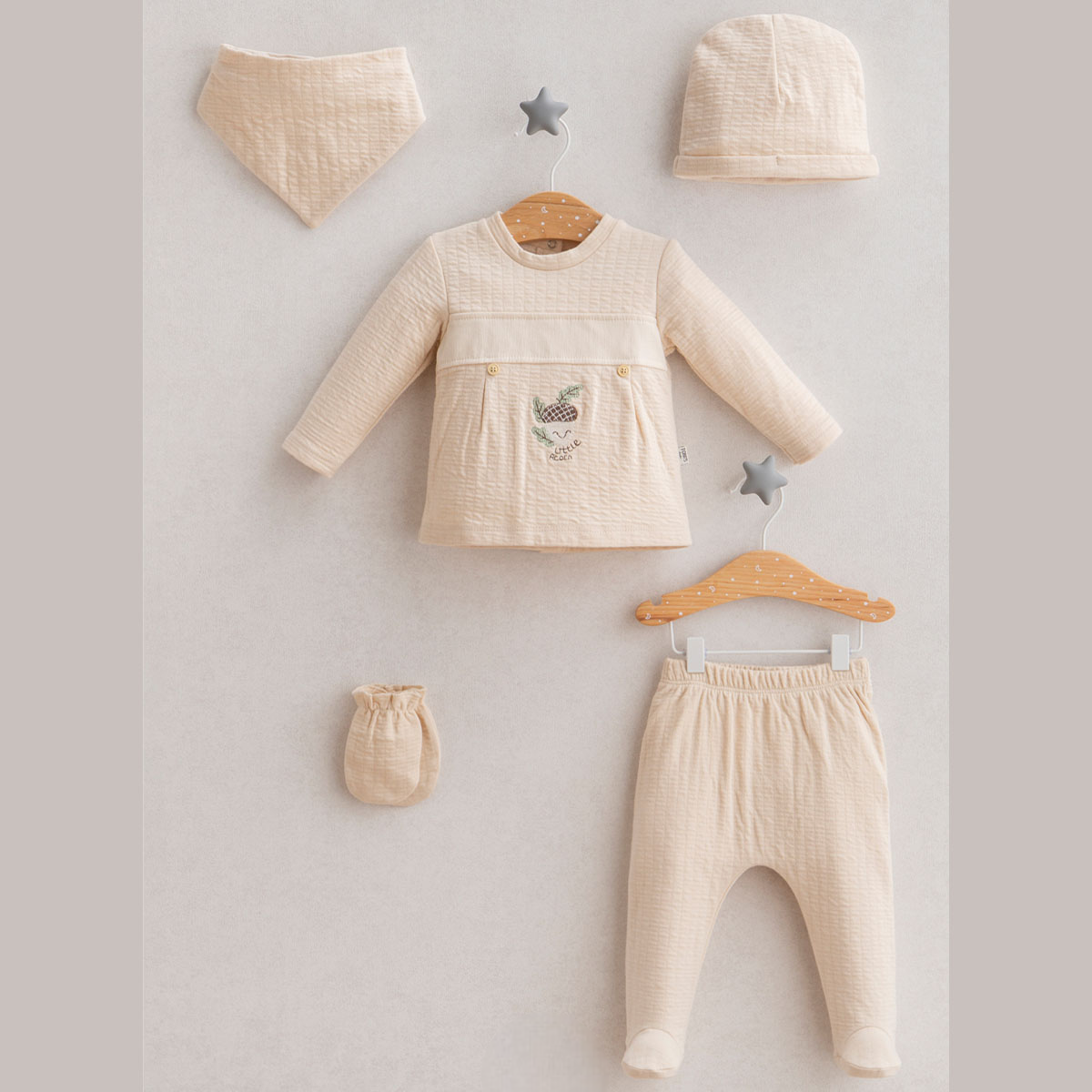 İn The Woods 5'Li Takım Erkek Bebek Hastane Çıkışı