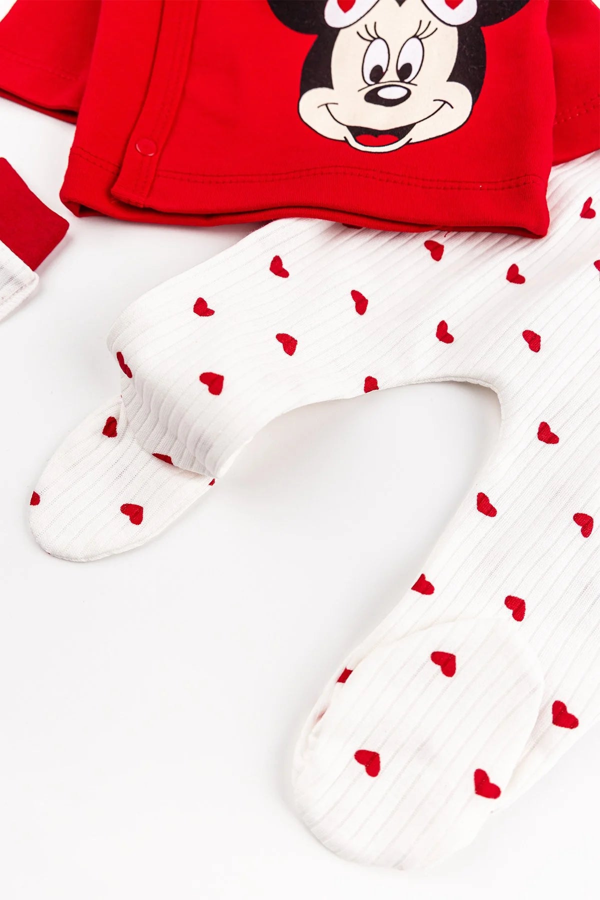 Mickey Yenidoğan Kız Bebek 5li Zıbın Takım Hastane Çıkışı