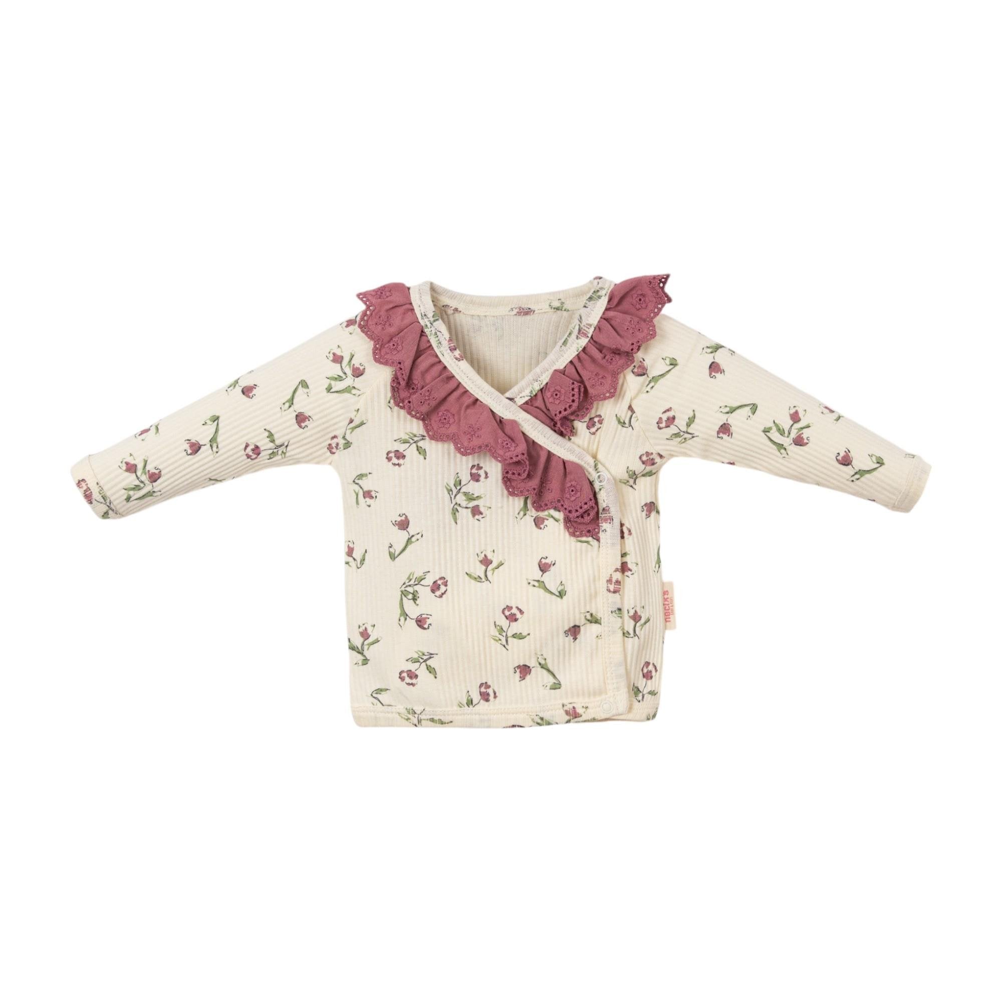 Tulip Yenidoğan Kız Bebek 5li Zıbın Set Hastane Çıkışı