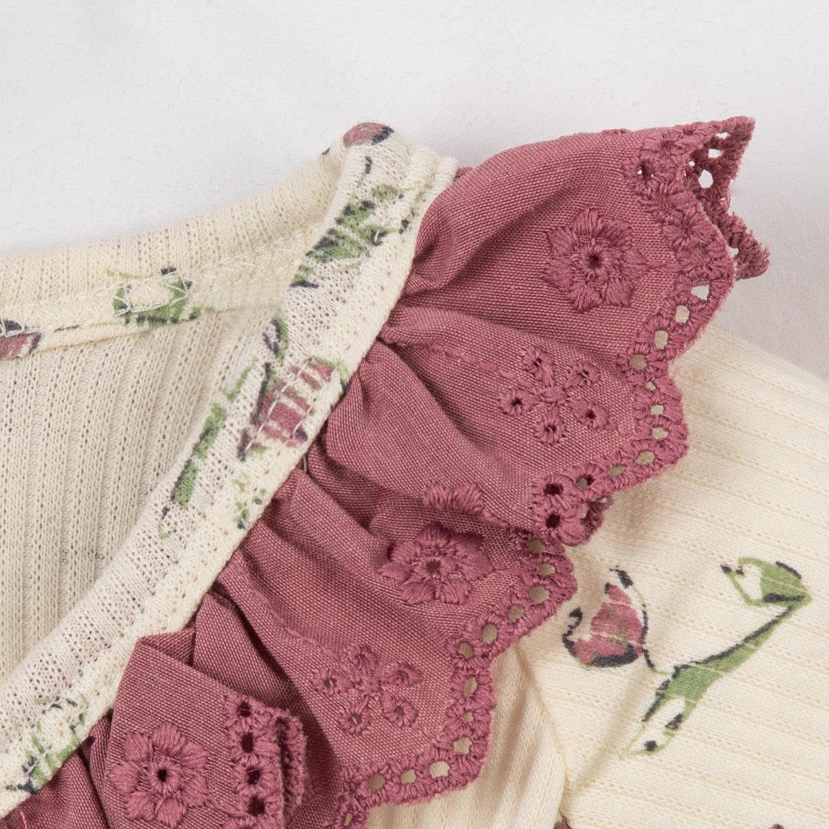 Tulip Yenidoğan Kız Bebek 5li Zıbın Set Hastane Çıkışı